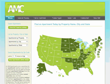Tablet Screenshot of amcapartments.com